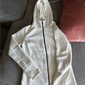 Montura White Textured Hoodie